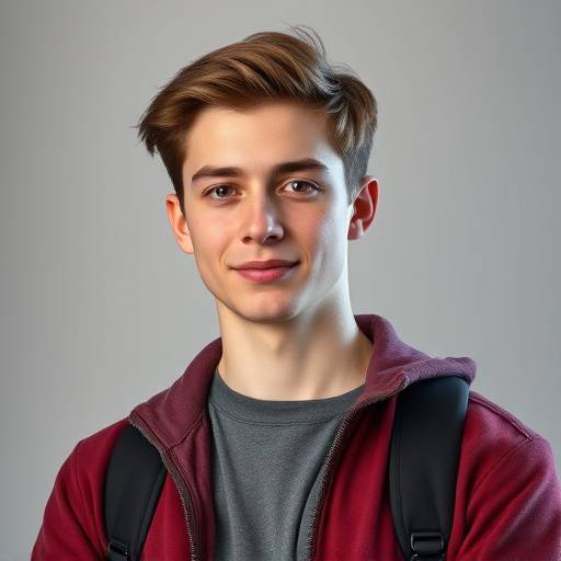 Portretfoto van de fictieve student Mark Jansen.